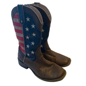 Roper Womens Flag Cowboy Boots Size 7